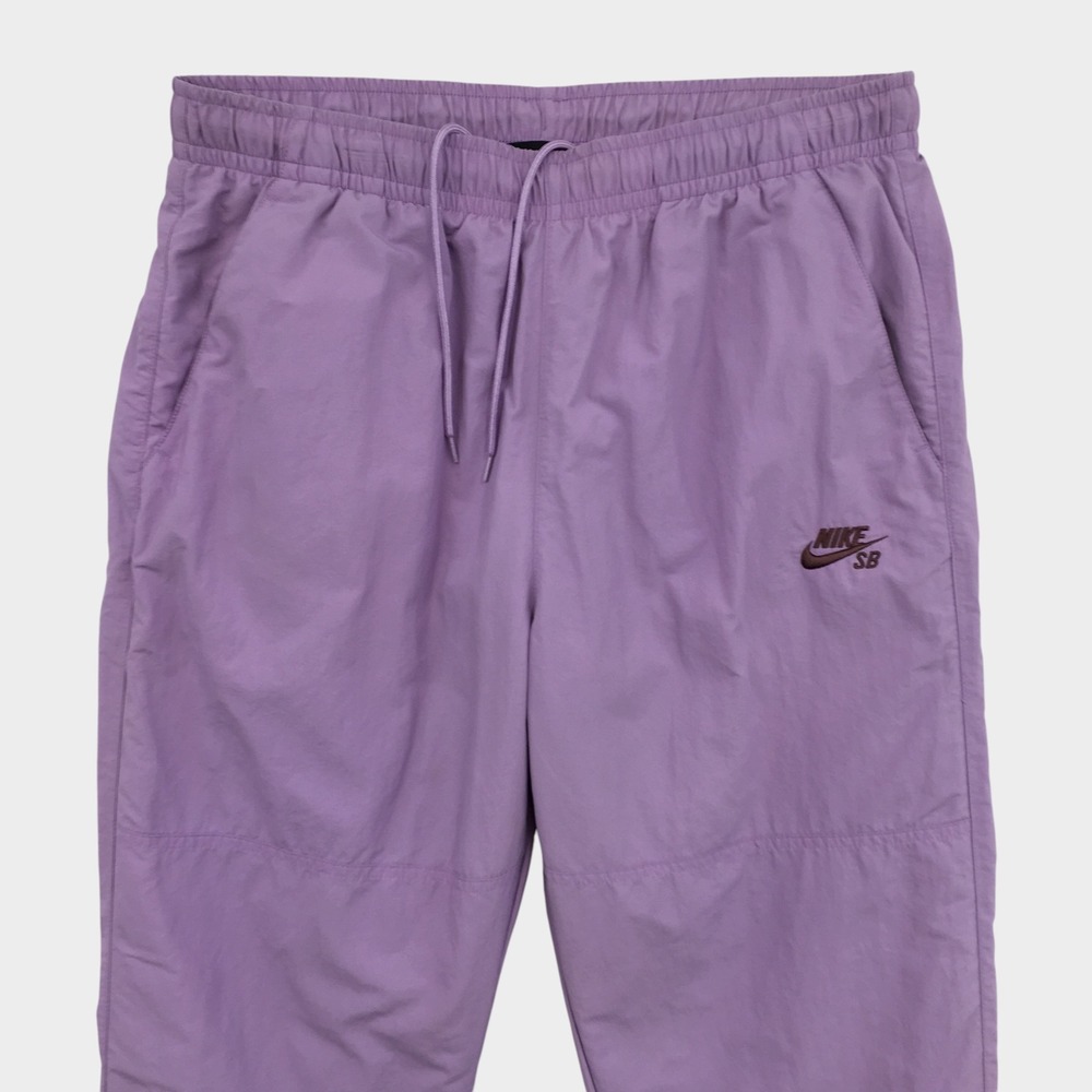 Nike SB Mens Skate Track Wind Pants Purple Elastic Waist Joggers Large (SPOTS)